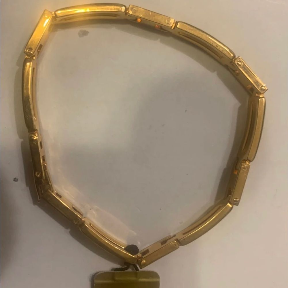 Vintage Napier Gold Tone  Chain Bracelet 7" Wrist
